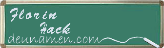 Florin Hack Visitenkarte